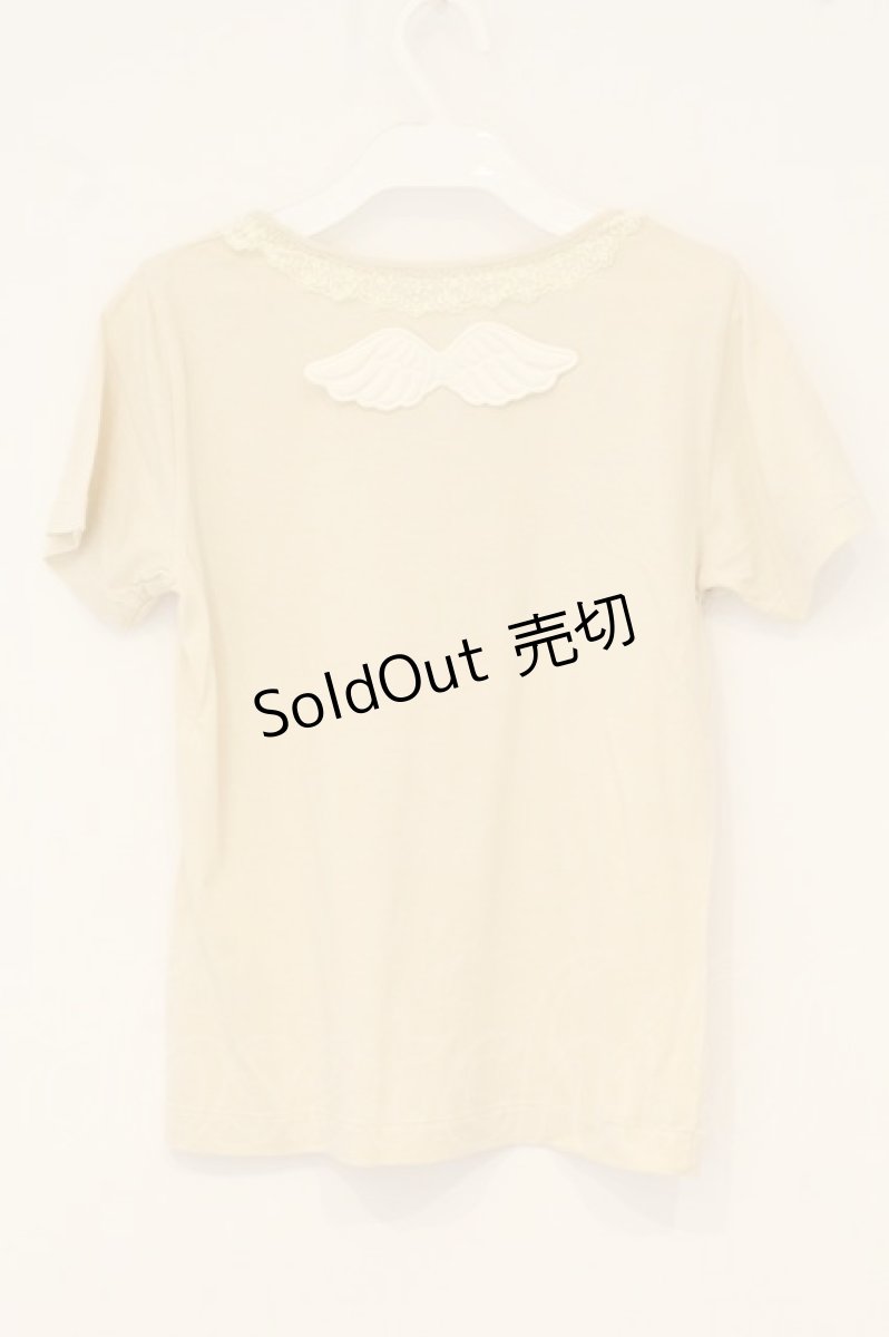 画像3: PINK HOUSE / 天使の羽Tシャツ M アイボリー O-26-06-18-085-LO-TO-IG-OS (3)