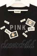 画像2: PINK HOUSE / うさぎネームパッチTシャツ 3(M) クロ O-26-06-18-090-LO-TS-IG-OS (2)