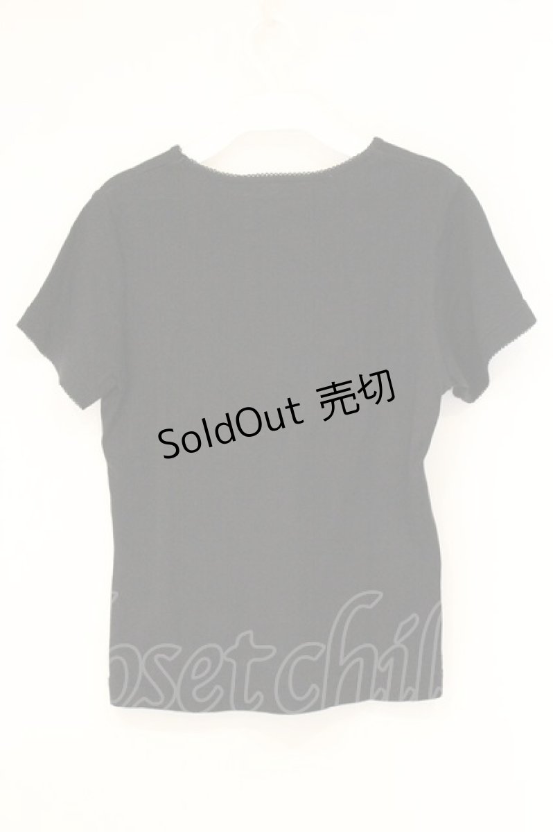 画像3: PINK HOUSE / うさぎプリントTシャツ 3(M) クロ O-26-06-18-091-LO-TS-IG-OS (3)