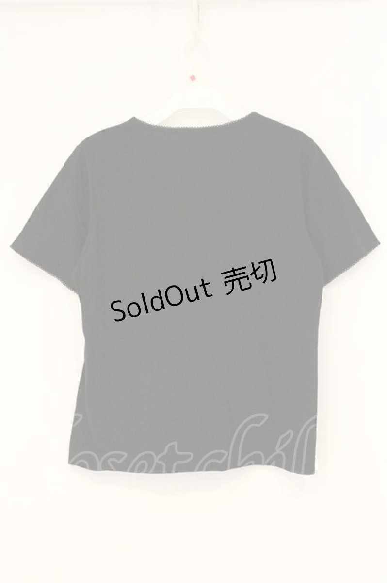 画像3: PINK HOUSE / 薔薇祭りプリントTシャツ 4(L) クロ O-26-06-18-095-LO-TS-IG-OS (3)