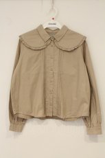 画像1: Maison de FLEUR Petite Robe canone / 襟付きセーラーカラーブラウス  ベージュ O-26-06-18-009-LO-BL-IG-OS (1)
