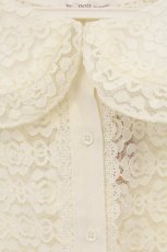 画像2: m petit by misako / AOKレースブラウス M オフシロ O-26-06-18-015-LO-BL-IG-OS (2)