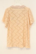 画像3: axes femme / 総レース開襟トップス M ピンク O-26-06-18-021-AX-TO-IG-OS (3)