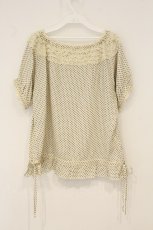 画像4: Toi et Bonbon / レース配色ドットプルオーバー  アイボリー O-26-06-18-002-LO-TO-IG-OS (4)