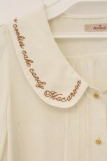 画像2: Amavel / 刺繍入り半袖ブラウス  クリーム O-26-06-18-028-CA-BL-IG-OS (2)