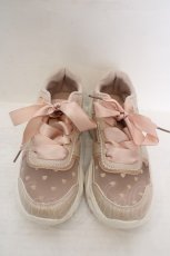 画像2: m petit by misako / ハートチュールスニーカー M ピンク O-26-06-19-048-LO-SH-OW-OS (2)