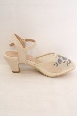 画像5: an another angelus / ローズ刺繍メッシュサンダル S アイボリー×ブルー O-26-06-19-050-CA-SH-OW-OS (5)