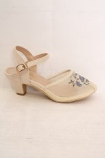 画像7: an another angelus / ローズ刺繍メッシュサンダル S アイボリー×ブルー O-26-06-19-050-CA-SH-OW-OS (7)