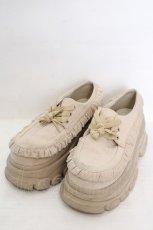 画像1: merry jenny / Sugary frill Loafer　ローファー L ベージュ O-26-06-19-051-LO-SH-OW-OS (1)