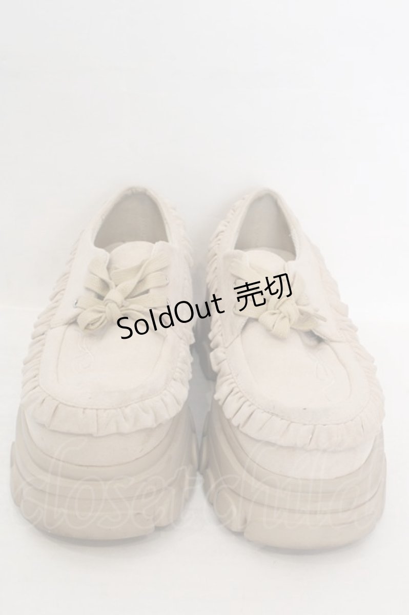 画像2: merry jenny / Sugary frill Loafer　ローファー L ベージュ O-26-06-19-051-LO-SH-OW-ZT773 (2)