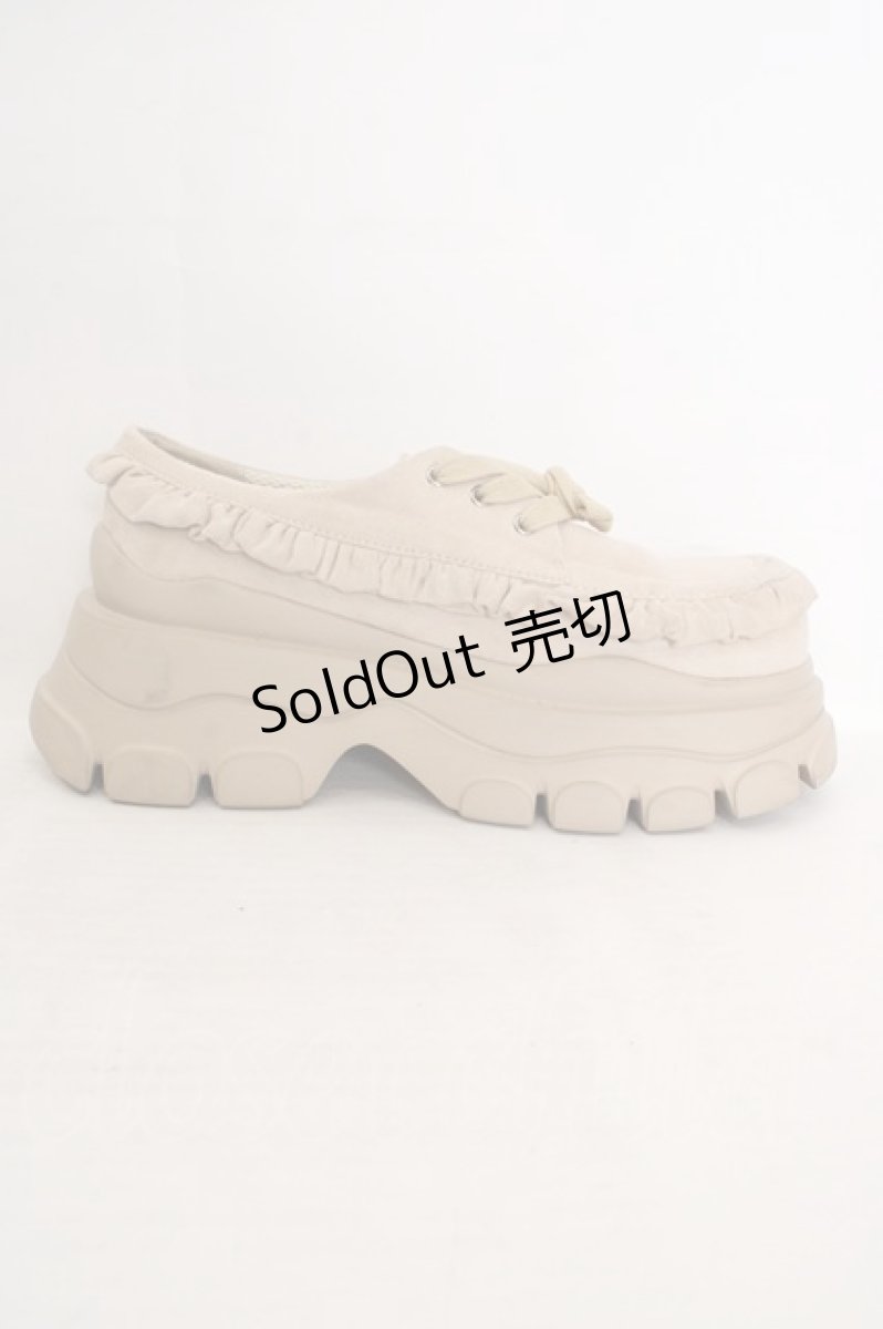 画像5: merry jenny / Sugary frill Loafer　ローファー L ベージュ O-26-06-19-051-LO-SH-OW-ZT773 (5)