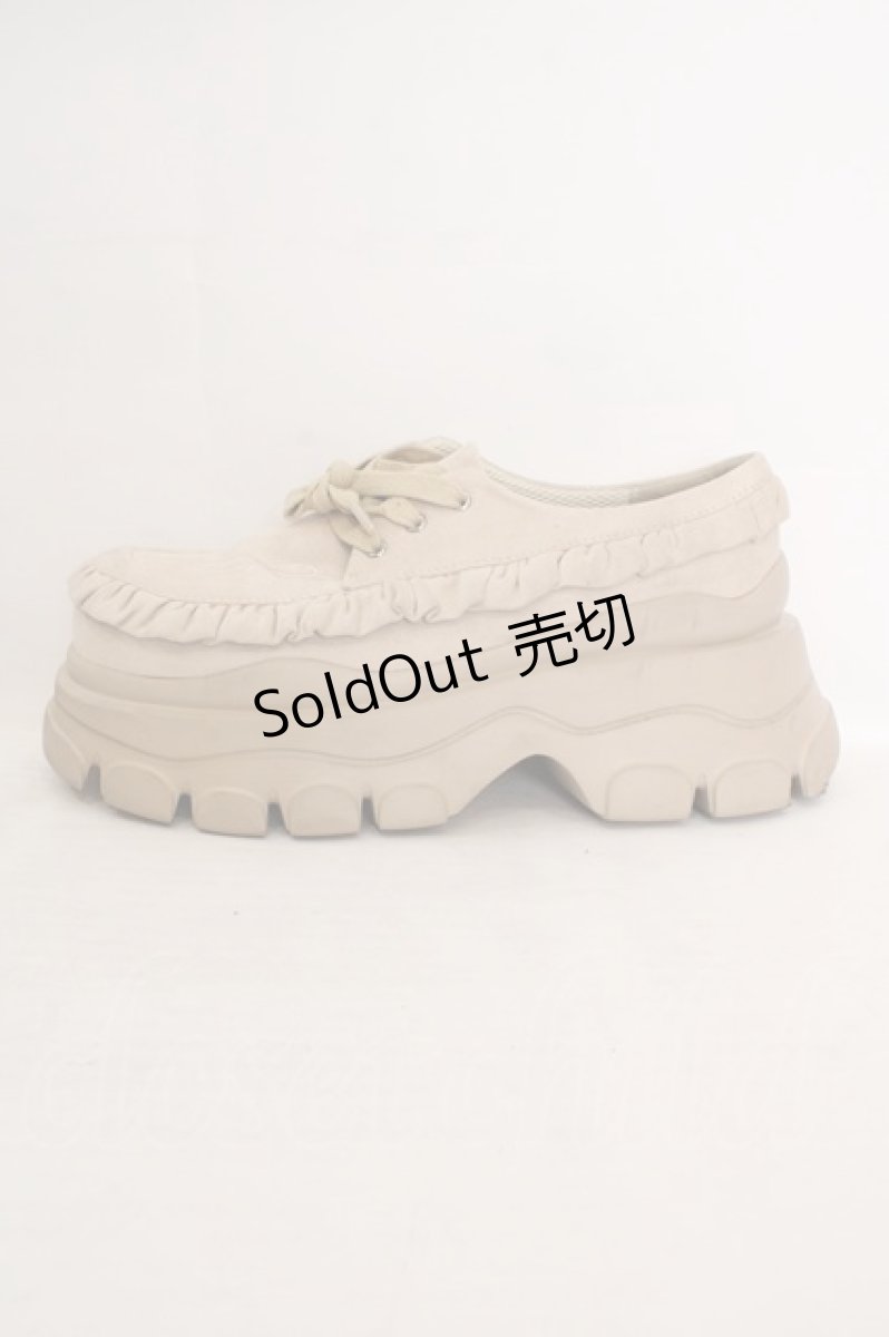 画像6: merry jenny / Sugary frill Loafer　ローファー L ベージュ O-26-06-19-051-LO-SH-OW-ZT773 (6)
