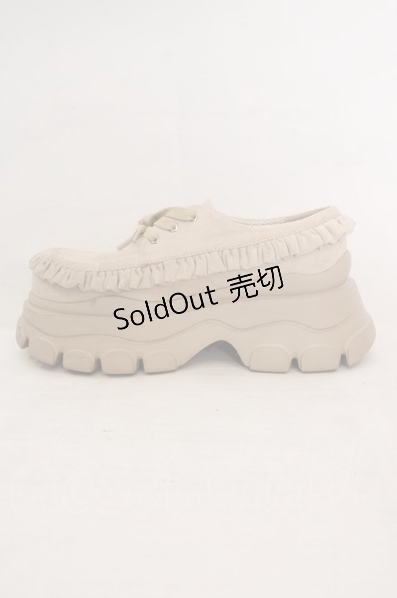 画像8: merry jenny / Sugary frill Loafer　ローファー L ベージュ O-26-06-19-051-LO-SH-OW-ZT773 (8)