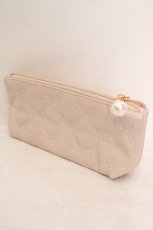 画像2: Maison de FLEUR / あこがれのリボンキルティングロングポーチ  ピンク O-26-06-19-055-LO-ZA-OW-OS (2)