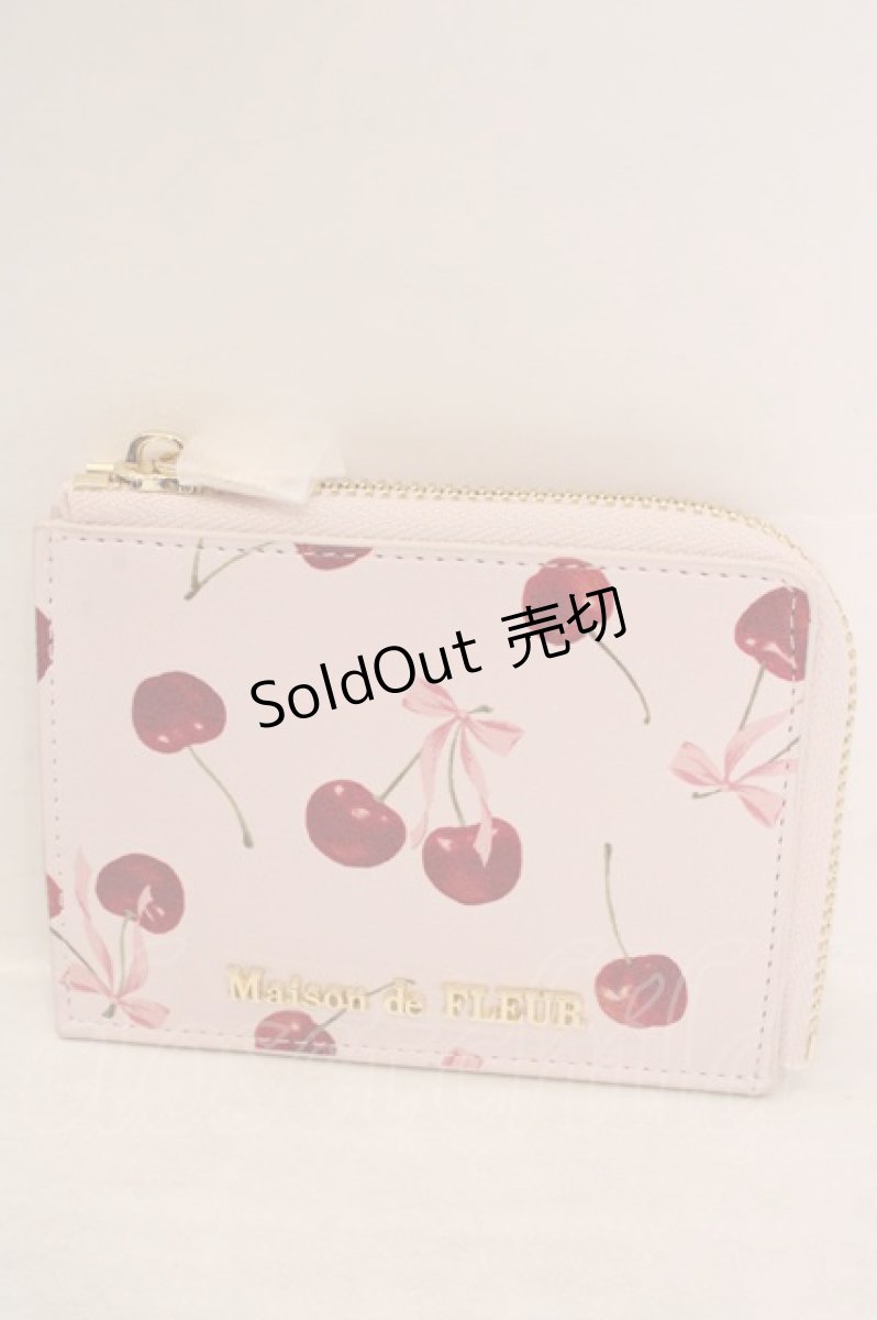 画像1: Maison de FLEUR / チェリー柄フラグメントケース  ピンク O-26-06-19-057-LO-ZA-OW-OS (1)