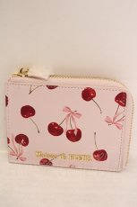 画像1: Maison de FLEUR / チェリー柄フラグメントケース  ピンク O-26-06-19-057-LO-ZA-OW-OS (1)