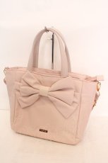 画像1: Maison de FLEUR / 撥水加工3ルーム2Wayトートバッグ  ピンク O-26-06-19-067-LO-BG-OW-OS (1)