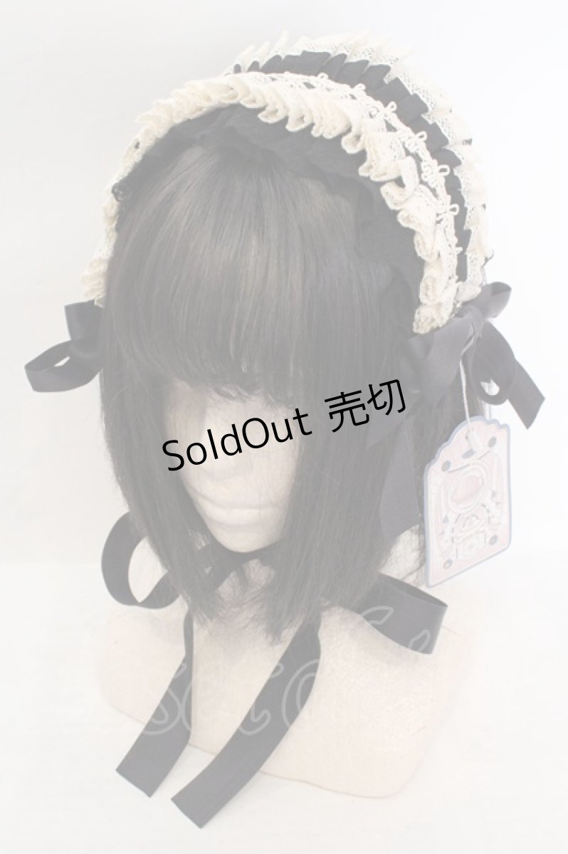 画像1: Hoshibako Works / リリアンヌ姉妹ヘッドドレス  クロ×キナリ O-26-06-19-010-LO-AC-OW-OS (1)