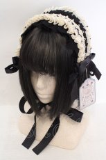 画像1: Hoshibako Works / リリアンヌ姉妹ヘッドドレス  クロ×キナリ O-26-06-19-010-LO-AC-OW-OS (1)