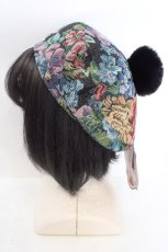 画像2: Kurumi Collaboration / KRM*ゴブランベレー ノエル・ド・メモワール　ベレー帽  クロ O-26-06-19-012-LO-AC-IG-OS (2)
