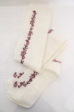 画像1: metamorphose / ゴブランブーケオーバーニー  オフシロ×えんじ系 O-26-06-19-029-ME-ZA-OW-OS (1)