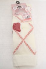 画像1: FLC / ECHSOVKレースアップ　オーバーニーソックス 23~25cm ピンク O-26-06-19-032-LO-ZA-OW-OS (1)