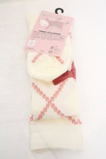 画像2: FLC / ECHSOVKレースアップ　オーバーニーソックス 23~25cm ピンク O-26-06-19-032-LO-ZA-OW-OS (2)