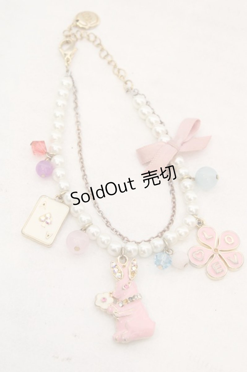 画像1: metamorphose / Love ラビット ブレスレット  ゴールド×ピンク系 O-26-06-19-041-ME-AC-IG-OS (1)