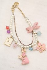 画像1: metamorphose / Love ラビット ブレスレット  ゴールド×ピンク系 O-26-06-19-041-ME-AC-IG-OS (1)