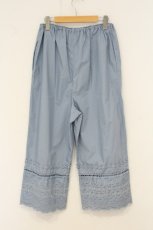 画像4: Jane Marple Dans Le Salon / Typewriter lace peasant pants（タイプライターレースペザントパンツ） M サックス O-26-06-20-030-JM-PA-IG-OS (4)