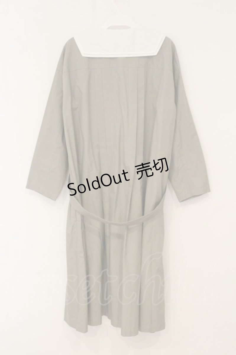 画像4: Jane Marple Dans Le Salon / Material MIX coat dress（マテリアルミックスコートドレス） M オフシロ×ベージュ系 O-26-06-20-031-JM-OP-IG-OS (4)