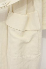 画像3: Jane Marple Dans Le Salon / Herringbone peasant coat onepiece（ヘリンボーンペザントコートワピース） M アイボリー O-26-06-20-032-JM-OP-IG-OS (3)