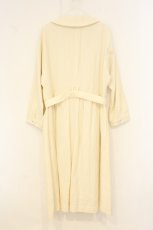 画像4: Jane Marple Dans Le Salon / Herringbone peasant coat onepiece（ヘリンボーンペザントコートワピース） M アイボリー O-26-06-20-032-JM-OP-IG-OS (4)
