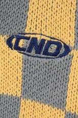 画像2: Candy Stripper / CHECKER KNIT　ベスト 2 アイボリー×サックス O-26-06-20-037-PU-TO-OW-OS (2)