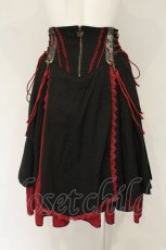 画像4: Ozz oneste / 猫遊びスカート  ブラックｘレッド O-26-06-20-1039-OO-SK-YM-OS (4)