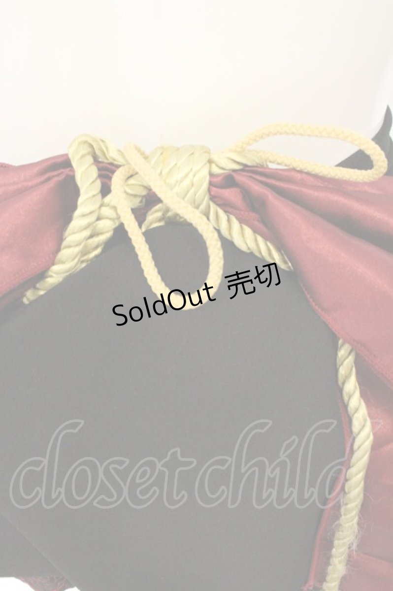 画像2: Ozz oneste / 飾り帯  ブラックｘレッド O-26-06-20-1061-OO-TO-YM-OS (2)