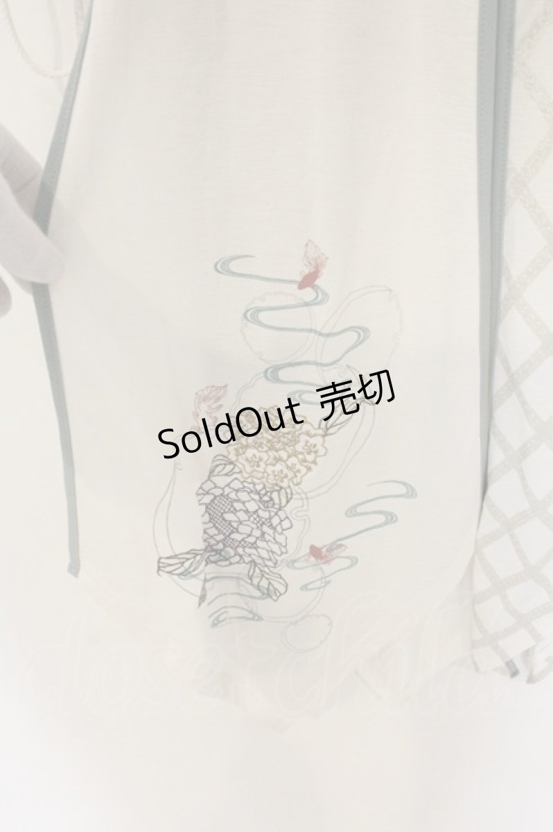 画像3: Ozz oneste / Tシャツワンピース  ホワイトｘグリーン O-26-06-20-1009-OO-OP-YM-OS (3)