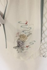 画像3: Ozz oneste / Tシャツワンピース  ホワイトｘグリーン O-26-06-20-1009-OO-OP-YM-OS (3)