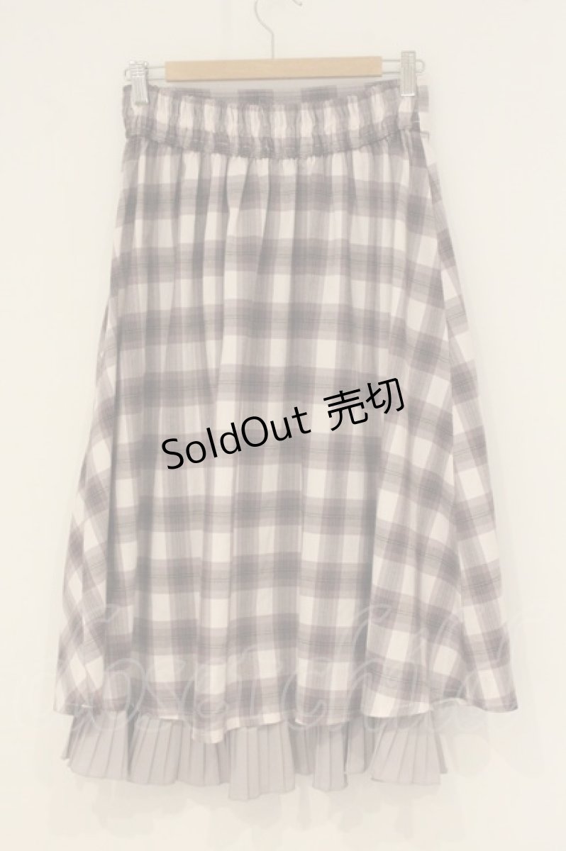 画像3: axes femme / ビッグチェックミディスカート F パープル系 O-26-06-20-072-AX-SK-IG-OS (3)