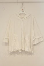 画像1: axes femme / リボンポケットフレアーパーカー F シロ O-26-06-20-074-AX-TO-IG-OS (1)