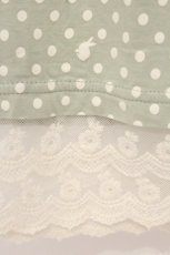 画像2: PINK HOUSE / 裾レースドットTシャツ  ミント×オフシロ O-26-06-20-079-LO-TO-IG-OS (2)