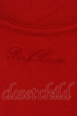 画像2: PINK HOUSE / 刺繍入りパフスリーブTシャツ M アカ O-26-06-20-083-LO-TS-IG-OS (2)