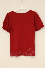 画像3: PINK HOUSE / 刺繍入りパフスリーブTシャツ M アカ O-26-06-20-083-LO-TS-IG-OS (3)
