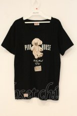 画像1: PINK HOUSE / メリーソートコラボTシャツ L クロ O-26-06-20-087-LO-TO-IG-OS (1)