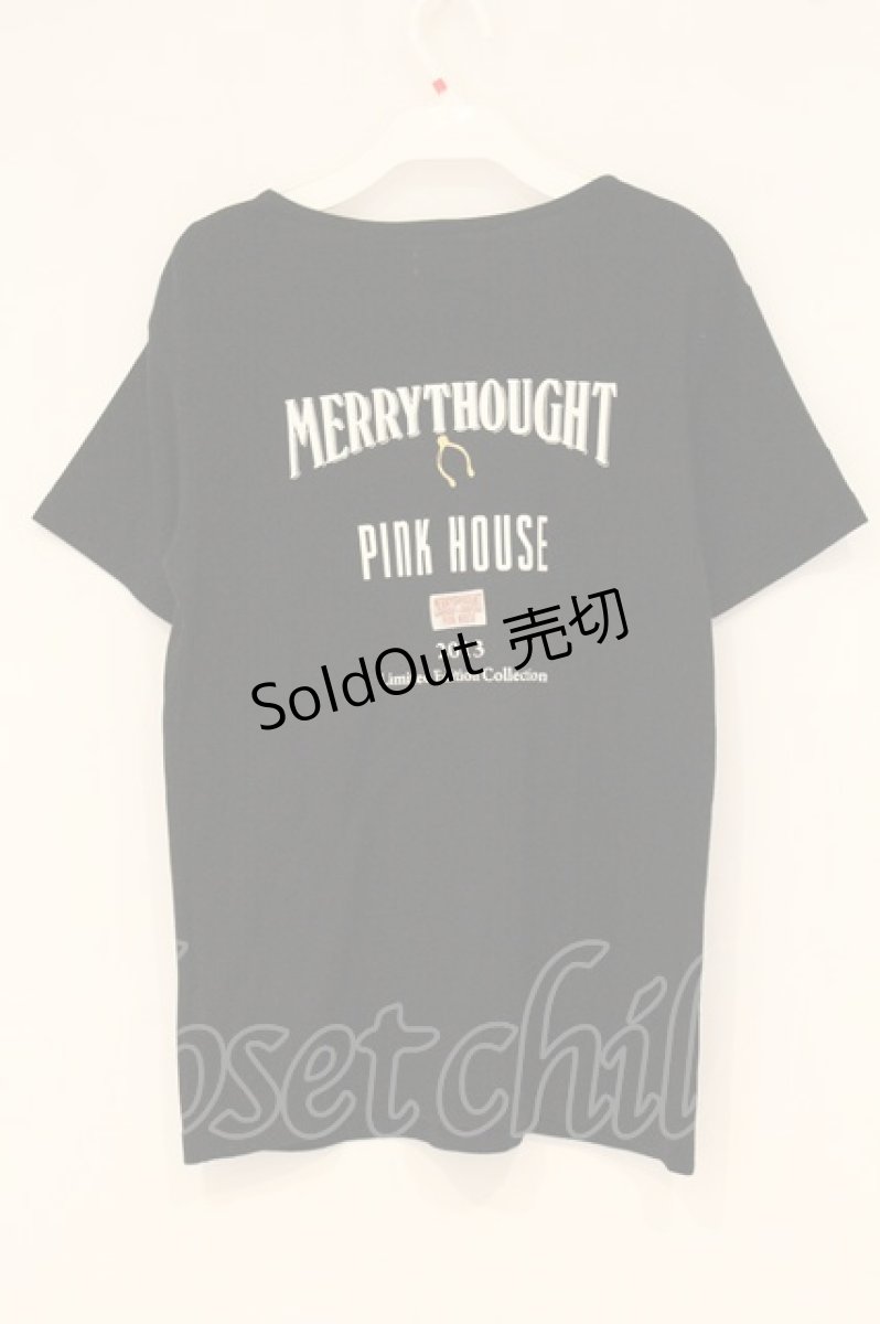 画像3: PINK HOUSE / メリーソートコラボTシャツ L クロ O-26-06-20-087-LO-TO-IG-OS (3)