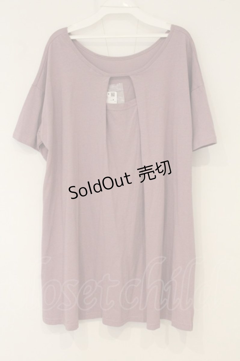画像3: axes femme / ネックレス付ビッグＴシャツ M ラベンダー O-26-06-20-010-AX-TS-IG-OS (3)