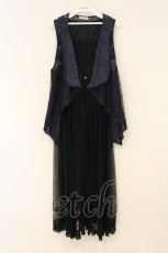 画像1: axes femme / レースベストＸチュールジレ F ネイビー×クロ O-26-06-20-016-AX-TO-IG-OS (1)