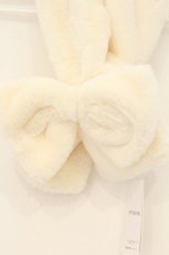 画像2: axes femme POETIQUE / リボンファーマフラー 850×100mm オフシロ O-26-06-20-023-AX-ZA-IG-OS (2)