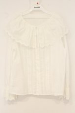 画像1: Jane Marple / Vintage Lace Cape Collar Blouse（ヴィンテージレースケープカラーブラウス） M シロ O-26-06-20-029-JM-BL-IG-OS (1)