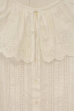 画像2: Jane Marple / Vintage Lace Cape Collar Blouse（ヴィンテージレースケープカラーブラウス） M シロ O-26-06-20-029-JM-BL-IG-OS (2)